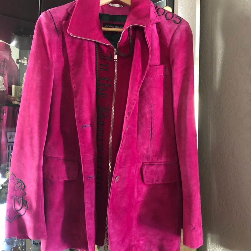Donald j planer hot pink jacket